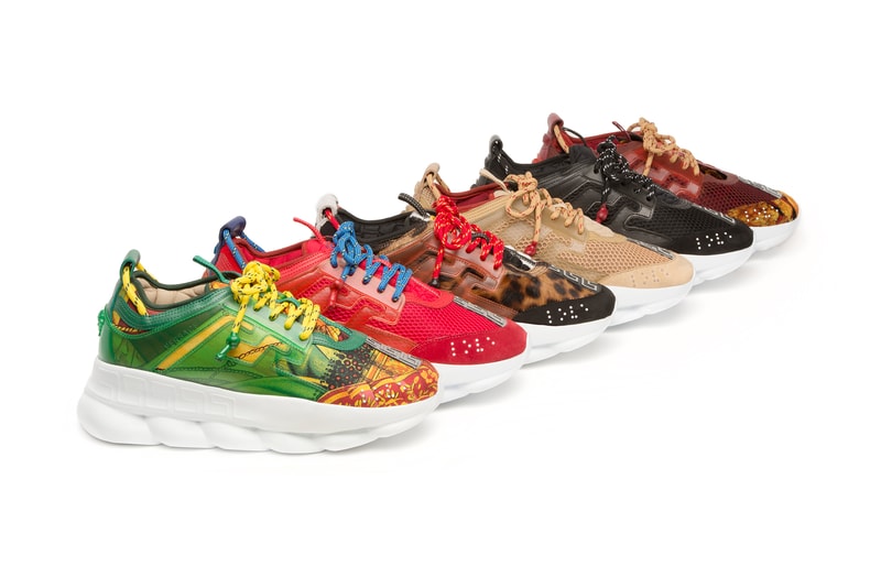 베르사체 체인 리액션 스니커 2018 versace chain reaction sneakers release date goat