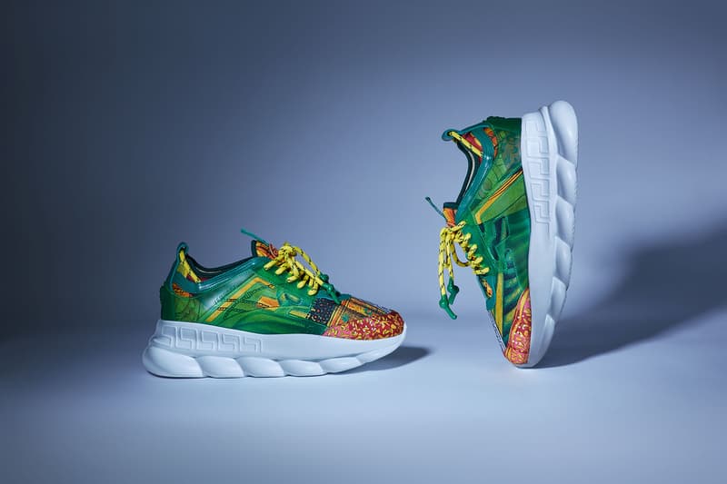 베르사체 체인 리액션 스니커 2018 versace chain reaction sneakers release date goat