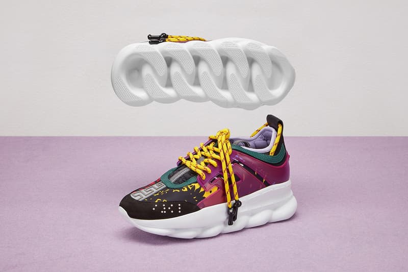 베르사체 체인 리액션 스니커 2018 versace chain reaction sneakers release date goat