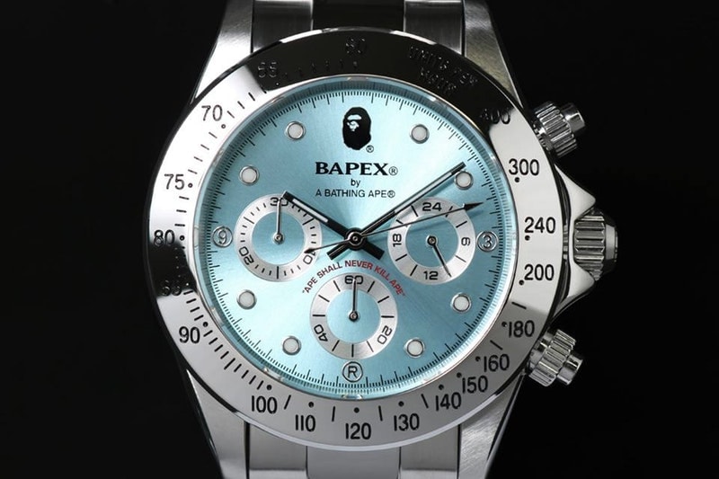 베이프의 금과 은 베이펙스 타입 3 시계 2018 bape bapex gold silver type watch 봄 여름 spring summer