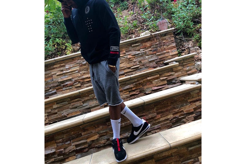 켄드릭 라마의 새 나이키 코르테즈 유출 tde dave free kendrick lamar nike cortez
