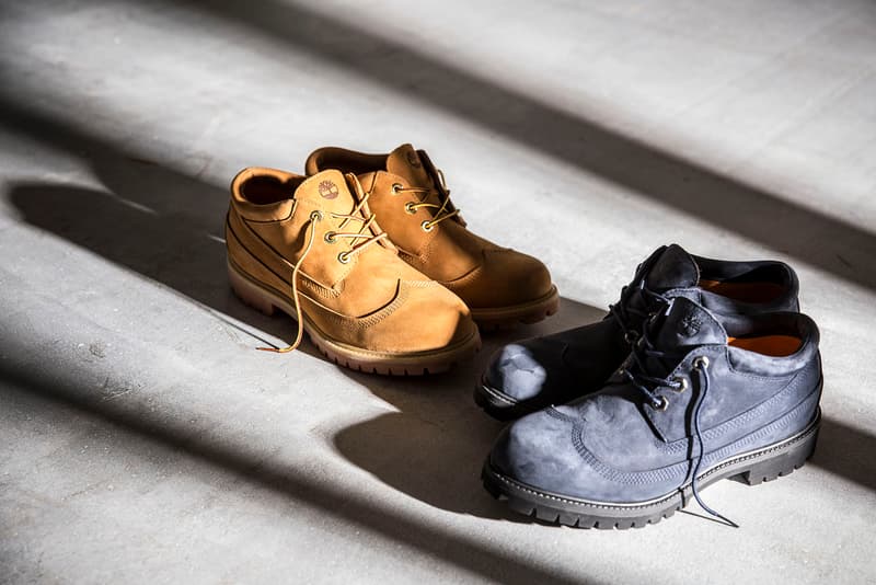 엔지니어드 가먼츠 x 팀버랜드 2018 봄, 여름 브로그 옥스포드 자세히 보기 engineered garments timberland spring summer classic brogue oxford