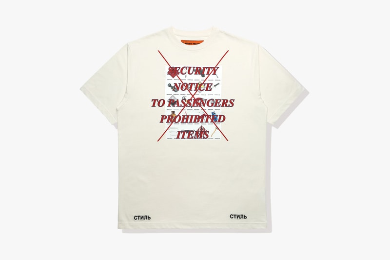 HBX 단독 헤론 프레스턴 '에어본' 캡슐 2018 heron preston airborne