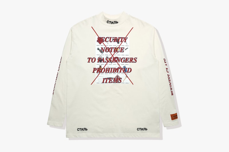HBX 단독 헤론 프레스턴 '에어본' 캡슐 2018 heron preston airborne