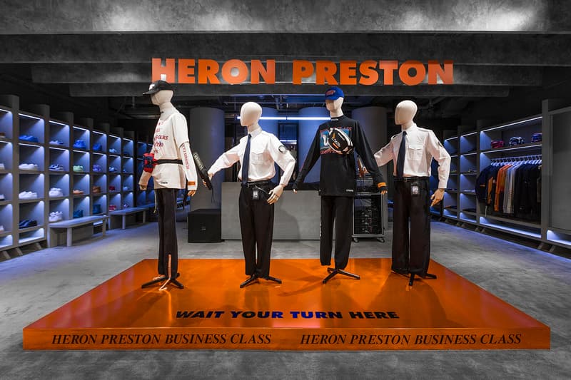 헤론 프레스턴 x HBX '에어본' 컬렉션 론칭 현장 heron preston airborne launch party 2018