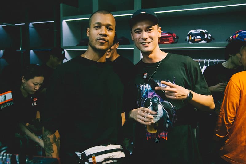 헤론 프레스턴 x HBX '에어본' 컬렉션 론칭 현장 heron preston airborne launch party 2018