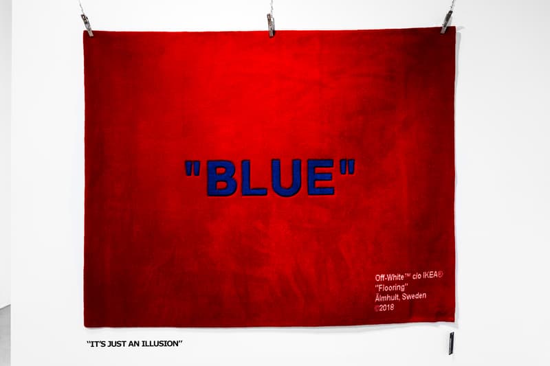 버질 아블로 x 이케아 'MARKERAD' 가구 컬렉션 공개 ikea virgil abloh furniture carpet markerad