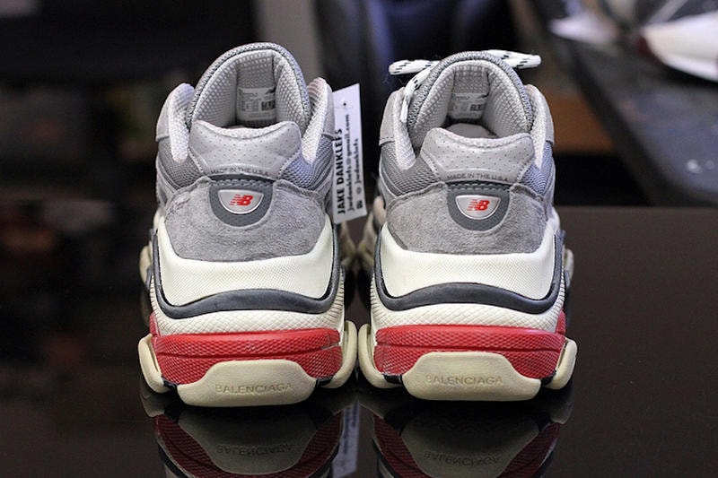뉴발란스 990 + 발렌시아가 트리플 S '뉴발렌시아가' 커스텀 2018 newbalance balenciaga newbalenciaga triple s custom sneakers