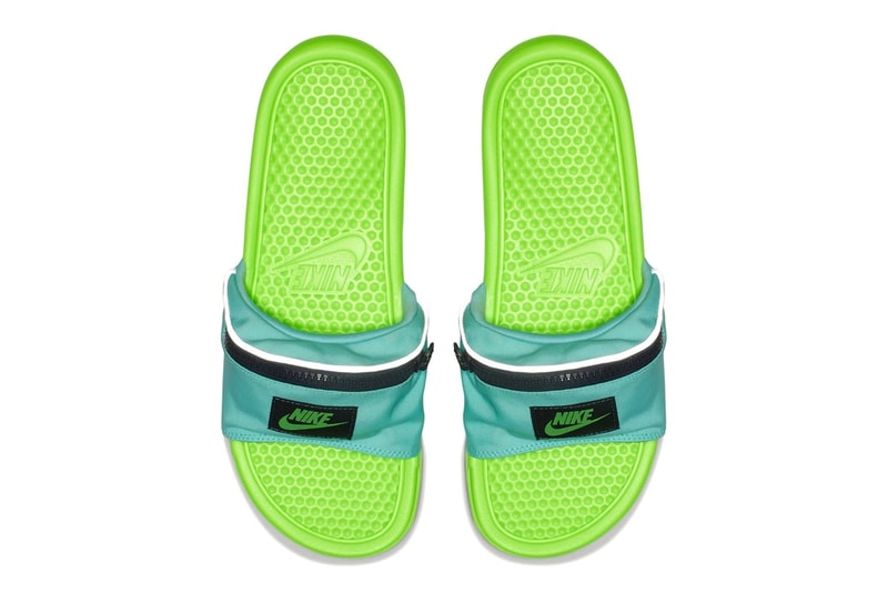 나이키 지퍼 슬리퍼 베나시 JDI 패니 팩 여름 출시 2018 nike slide gear benasi jdi fanny pack release