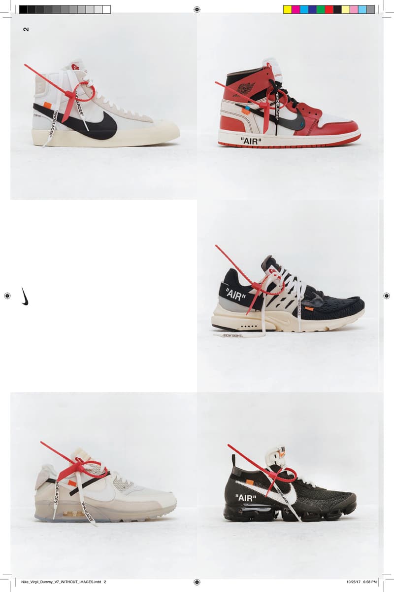 버질 아블로 x 나이키, '더 텐' 디자인 스토리 "텍스트 북" 공개 2018 nike virgil abloh the ten textbook design book pdf download