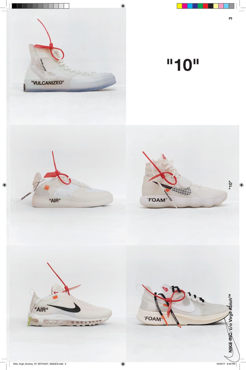 버질 아블로 x 나이키, '더 텐' 디자인 스토리 "텍스트 북" 공개 2018 nike virgil abloh the ten textbook design book pdf download