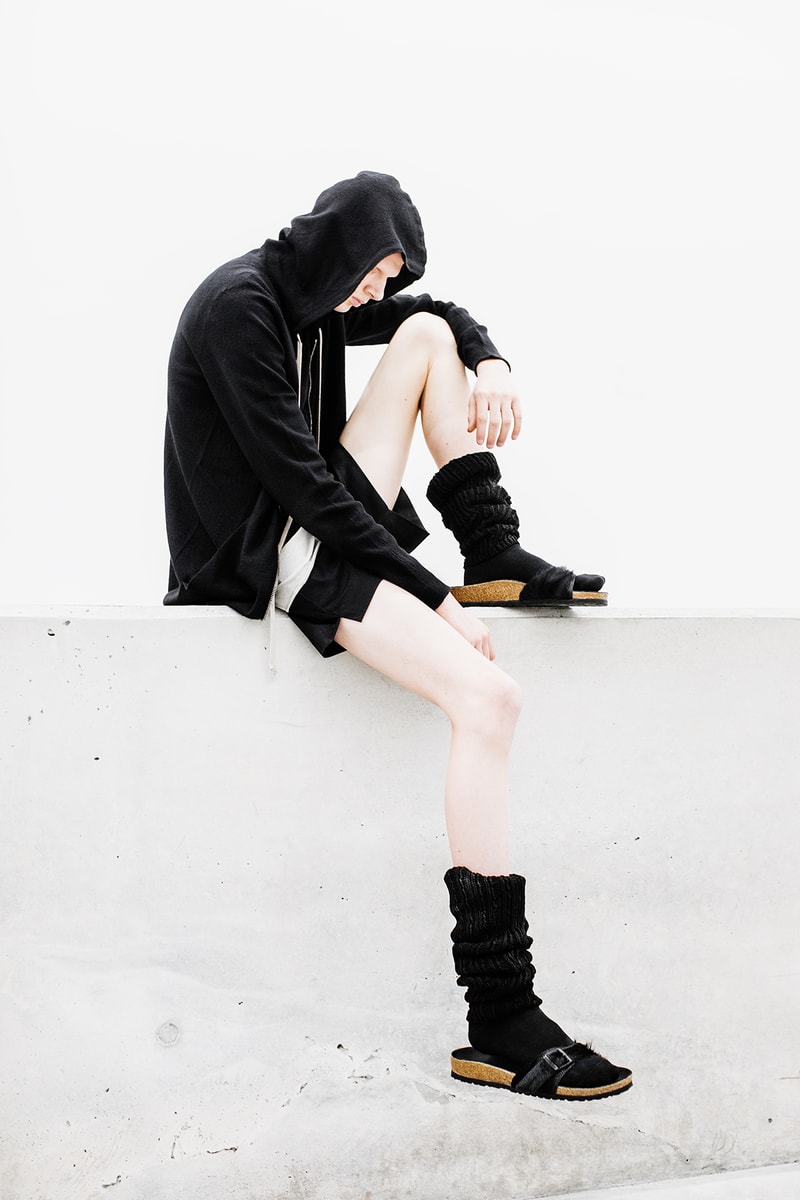 릭 오웬스 x 버켄스탁 박스 샌들 룩북 2018 rick owens birkenstock