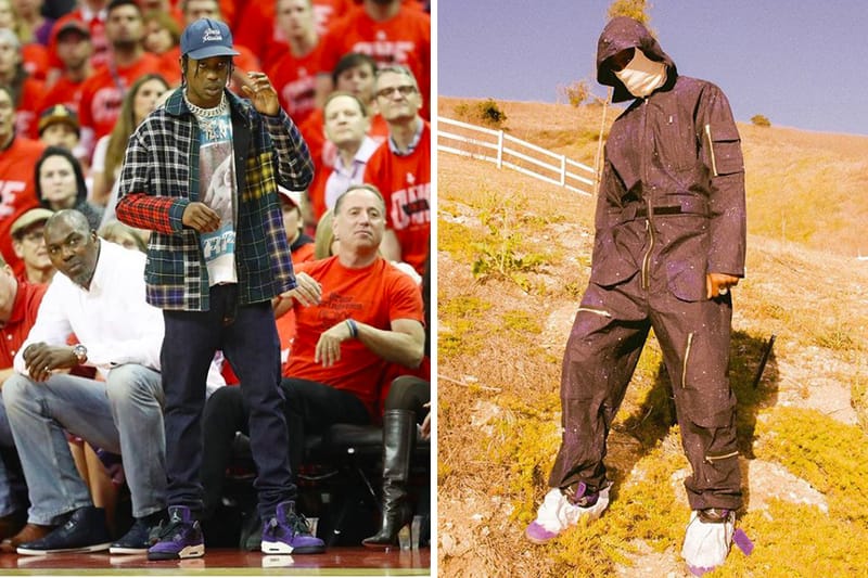 트래비스 스콧, 새로운 보라색 에어 조던 4 유출