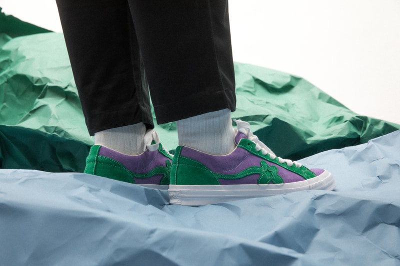 타일러 더 크리에이터 컨버스 골프 르 플레르 온라인 래플 판매처 2018 tyler the creator converse golf le fleur one star hbx raffle