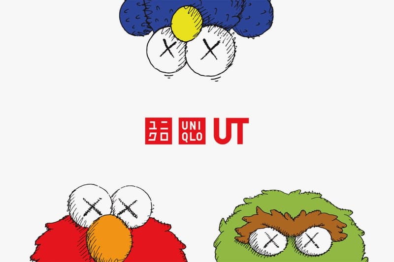 유니클로 유티 카우스 세서미 스트리트 협업 예고 2018 uniqlo ut kaws sesame street collaboration