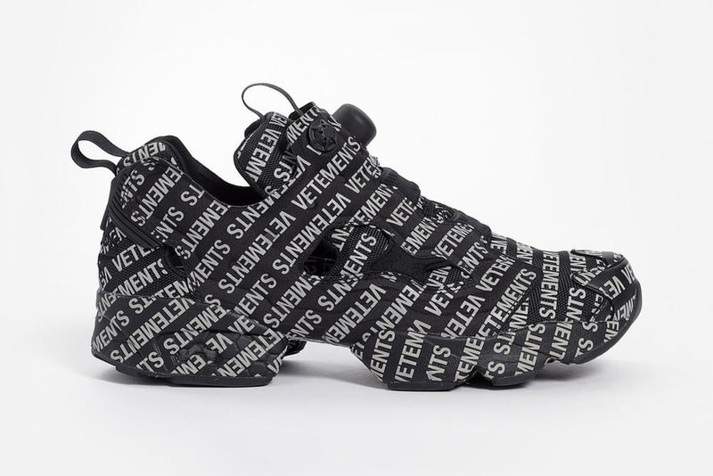 베트멍 x 리복 인스타 펌프 퓨리 '모노그램' 팩 2018 vetements reebok instapump furty monogram pack