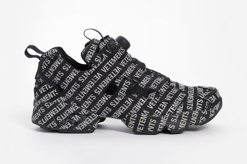 베트멍 x 리복 인스타 펌프 퓨리 '모노그램' 팩 2018 vetements reebok instapump furty monogram pack