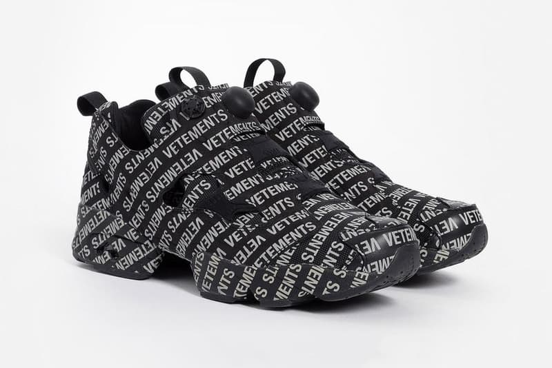 베트멍 x 리복 인스타 펌프 퓨리 '모노그램' 팩 2018 vetements reebok instapump furty monogram pack