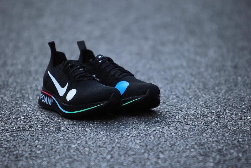 버질 아블로 x 나이키 줌 플라이 머큐리얼 플라이니트 새 색상 virgil abloh nike zoom fly mercurial flyknit black colorway 2018