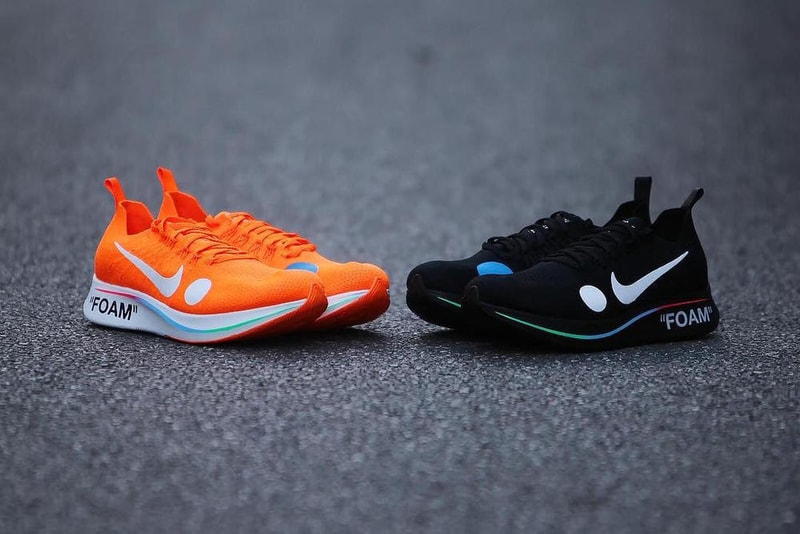 버질 아블로 x 나이키 줌 플라이 머큐리얼 플라이니트 새 색상 virgil abloh nike zoom fly mercurial flyknit black colorway 2018