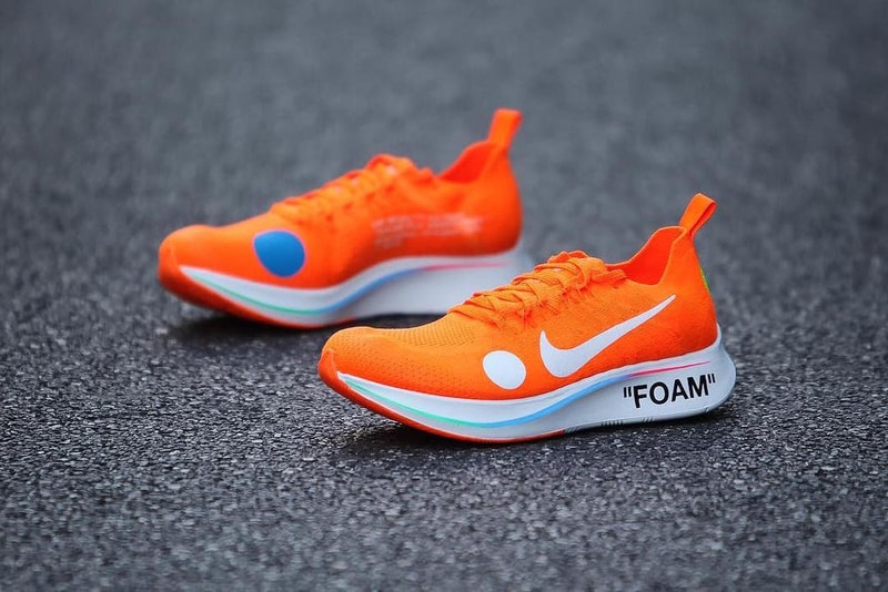 버질 아블로 x 나이키 줌 플라이 머큐리얼 플라이니트 새 색상 virgil abloh nike zoom fly mercurial flyknit black colorway 2018
