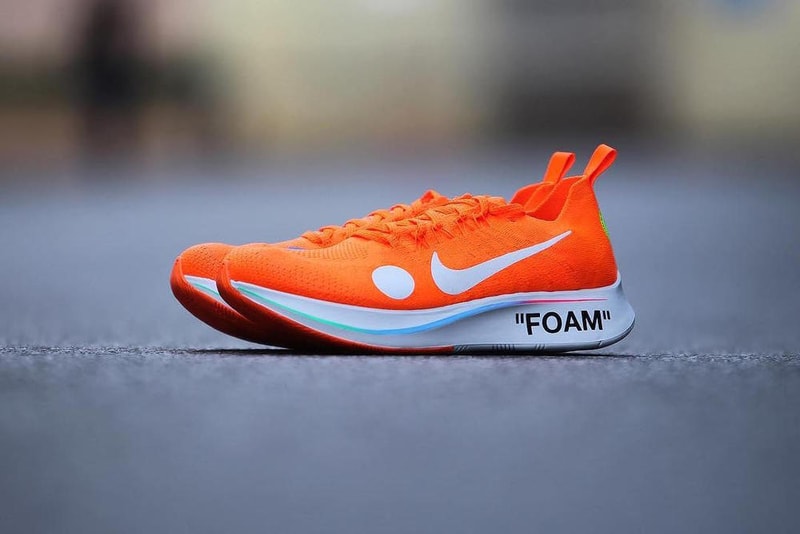 버질 아블로 x 나이키 줌 플라이 머큐리얼 플라이니트 새 색상 virgil abloh nike zoom fly mercurial flyknit black colorway 2018