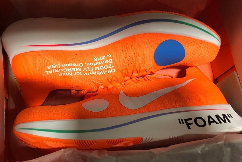 버질 아블로 x 나이키 줌 플라이 머큐리얼 플라이니트 2018 virgil abloh nike zoom fly mercurial flyknit instagram