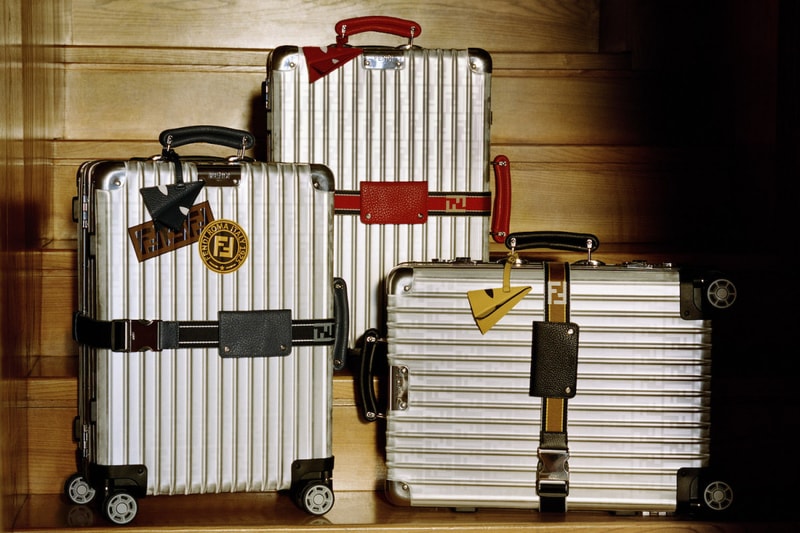 리모와 x 펜디 알루미늄 기내용 캐리어 rimowa fendi red blue aluminum cabin trolley 2018