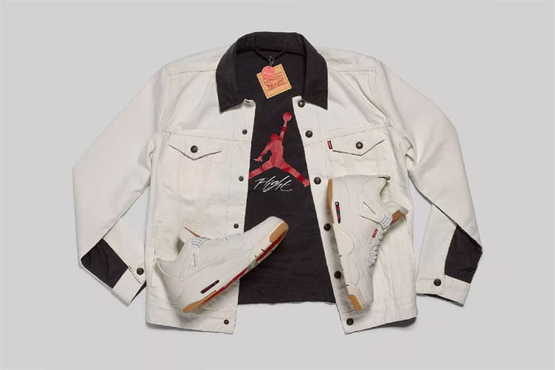 리바이스 조던 데님 재킷 에어조던 4 블랙 화이트 발매 정보 2018 levis jordan denim jacket air jordan 4 black white