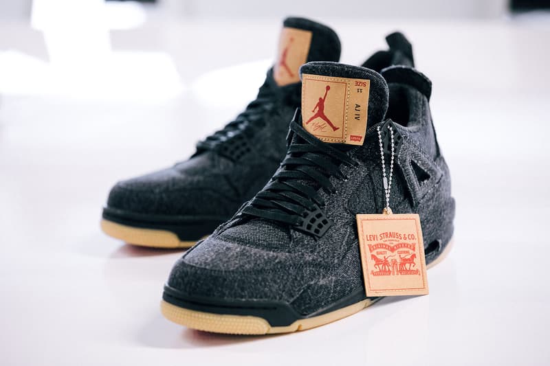 리바이스 조던 데님 재킷 에어조던 4 블랙 화이트 발매 정보 2018 levis jordan denim jacket air jordan 4 black white