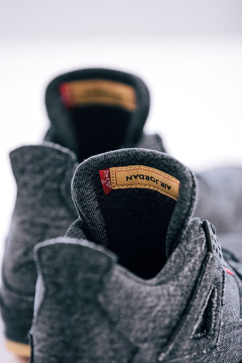 리바이스 조던 데님 재킷 에어조던 4 블랙 화이트 발매 정보 2018 levis jordan denim jacket air jordan 4 black white