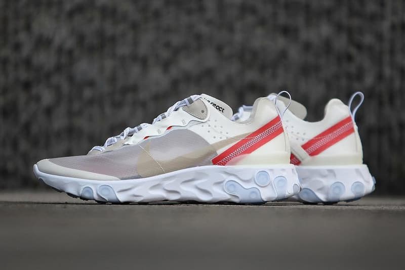 나이키 리액트 엘리먼트 87 언더커버 협업 2018 블랙 화이트 nike react element undercover black white general release