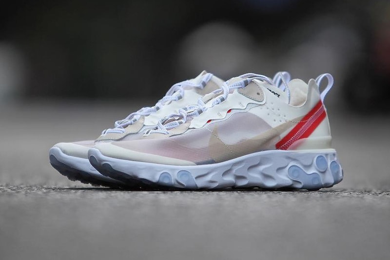 나이키 리액트 엘리먼트 87 언더커버 협업 2018 블랙 화이트 nike react element undercover black white general release