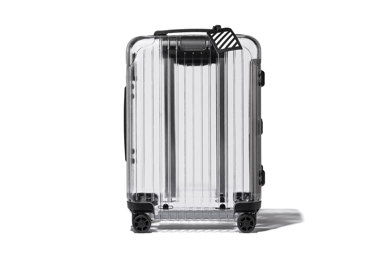 오프 화이트 버질 아블로 리모와 투명 트렁크 캐리어 러기지 슈트케이스 2018 off white virgil abloh rimowa transparent polycarbonate suitcase