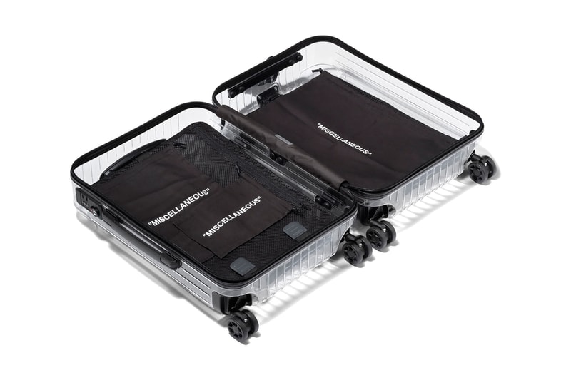 오프 화이트 버질 아블로 리모와 투명 트렁크 캐리어 러기지 슈트케이스 2018 off white virgil abloh rimowa transparent polycarbonate suitcase