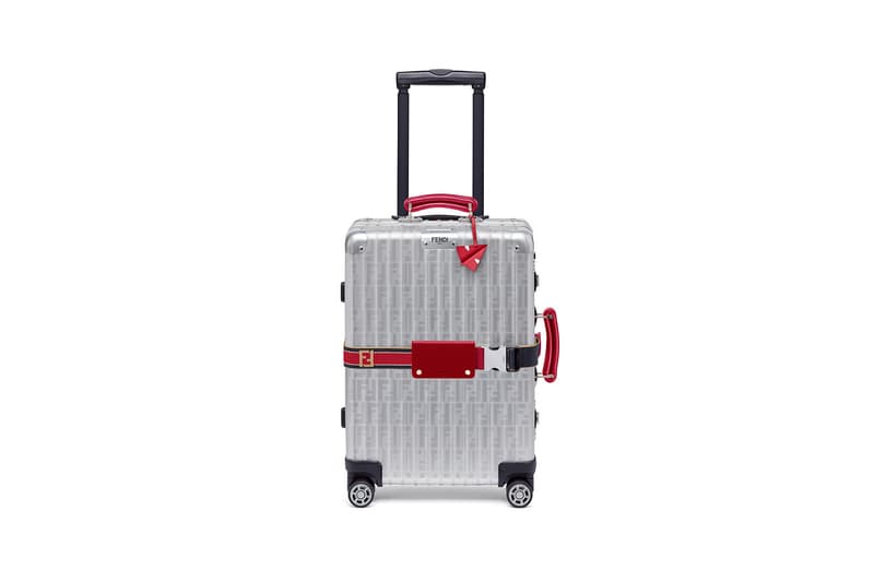 리모와 x 펜디 알루미늄 기내용 캐리어 rimowa fendi red blue aluminum cabin trolley 2018