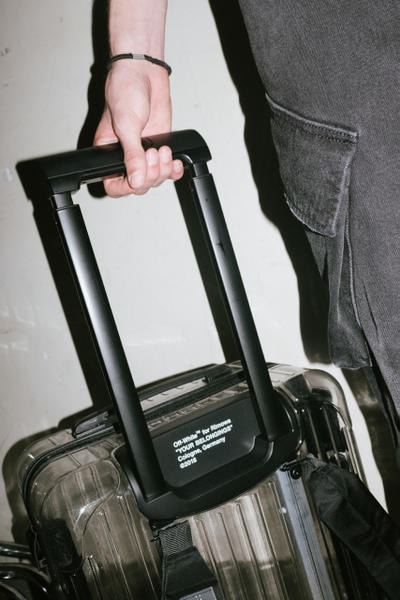 오프 화이트 버질 아블로 리모와 투명 트렁크 캐리어 러기지 슈트케이스 2018 off white virgil abloh rimowa transparent polycarbonate suitcase