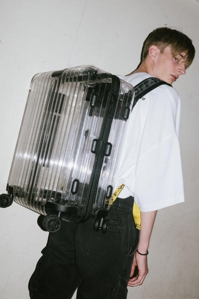 오프 화이트 버질 아블로 리모와 투명 트렁크 캐리어 러기지 슈트케이스 2018 off white virgil abloh rimowa transparent polycarbonate suitcase