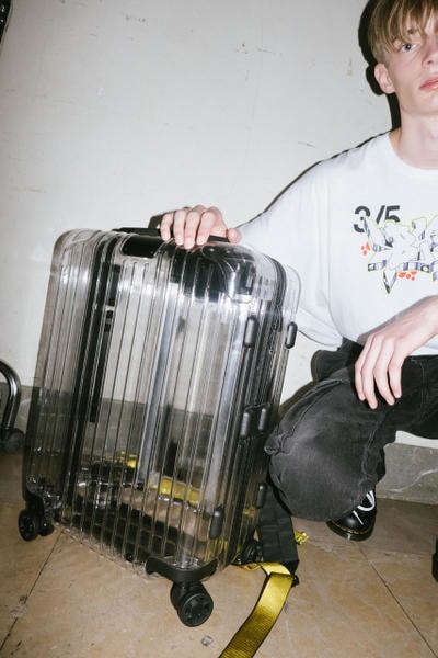 오프 화이트 버질 아블로 리모와 투명 트렁크 캐리어 러기지 슈트케이스 2018 off white virgil abloh rimowa transparent polycarbonate suitcase