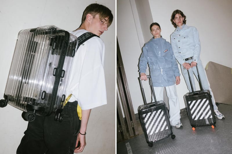 백팩으로도 연출 가능한 버질 아블로 x 리모와 투명 러기지