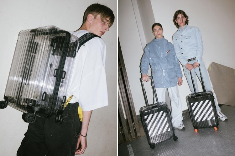 백팩으로도 연출 가능한 버질 아블로 x 리모와 투명 러기지