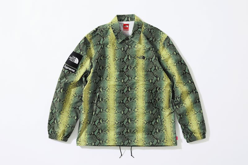 슈프림 x 노스페이스 뱀피 무늬 컬렉션 2018 supreme north face snakeskin print 봄 spring