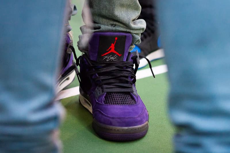 트래비스 스콧 x 에어 조던 4 퍼플 착용컷 travis scott air jordan 4 purple better look