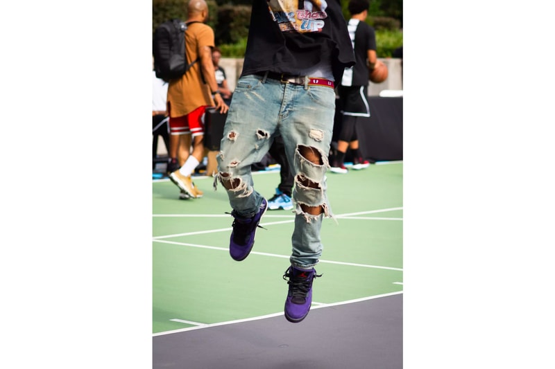 트래비스 스콧 x 에어 조던 4 퍼플 착용컷 travis scott air jordan 4 purple better look