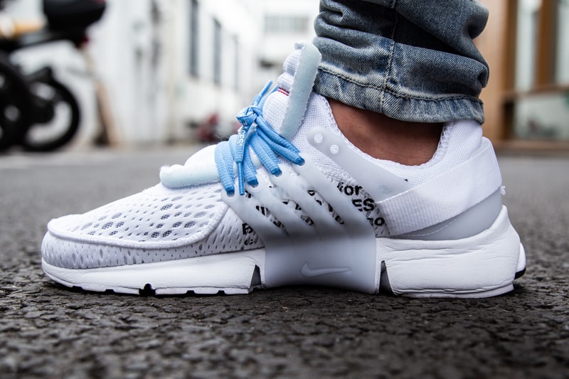 버질 아블로 나이키 에어 프레스토 화이트 착용 후기 2018 virgil abloh nike air presto white on foot
