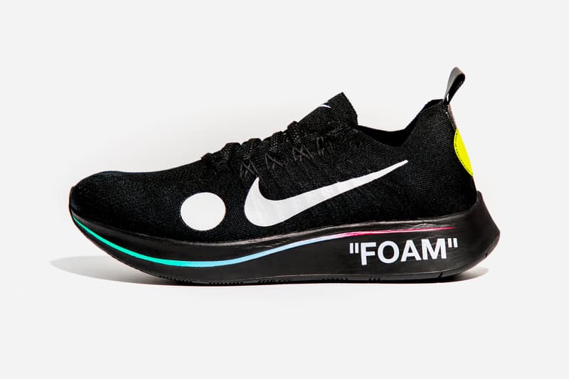 버질 아블로 나이키 줌 플라이 머큐리얼 플라이니트 상세 사진 2018 virgil abloh nike zoom fly mercurial flyknit closer look