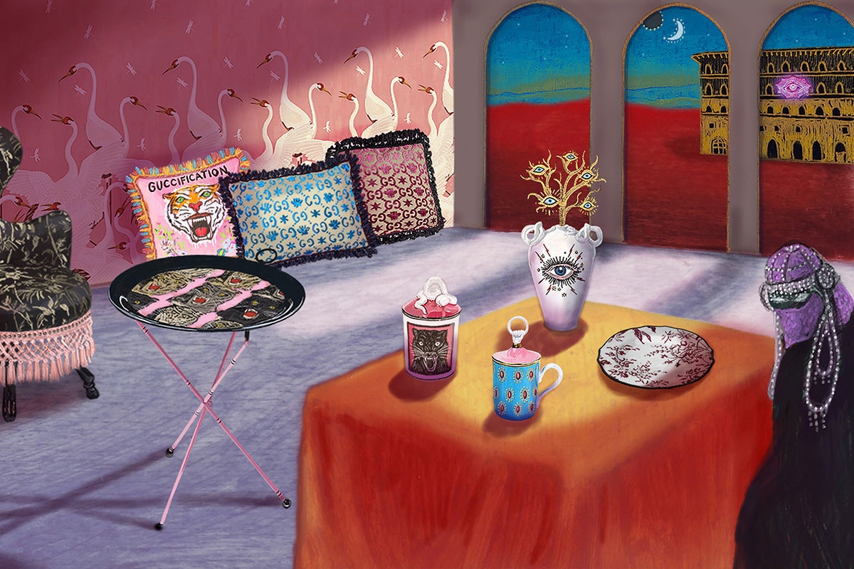 구찌 데코 가구 인테리어 베개 도자기 의자 테이블 커버 신상품