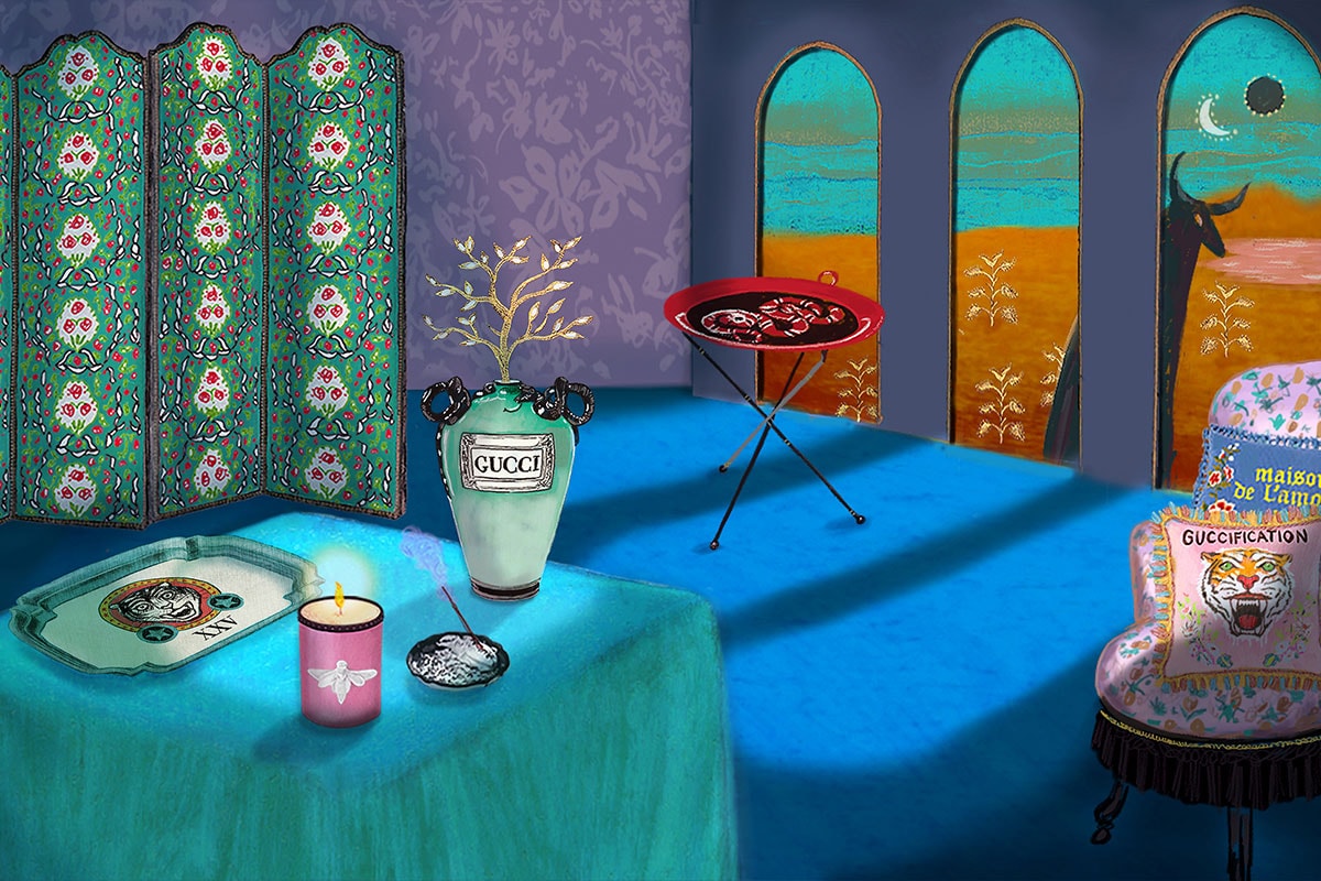 구찌 데코 가구 인테리어 베개 도자기 의자 테이블 커버 신상품