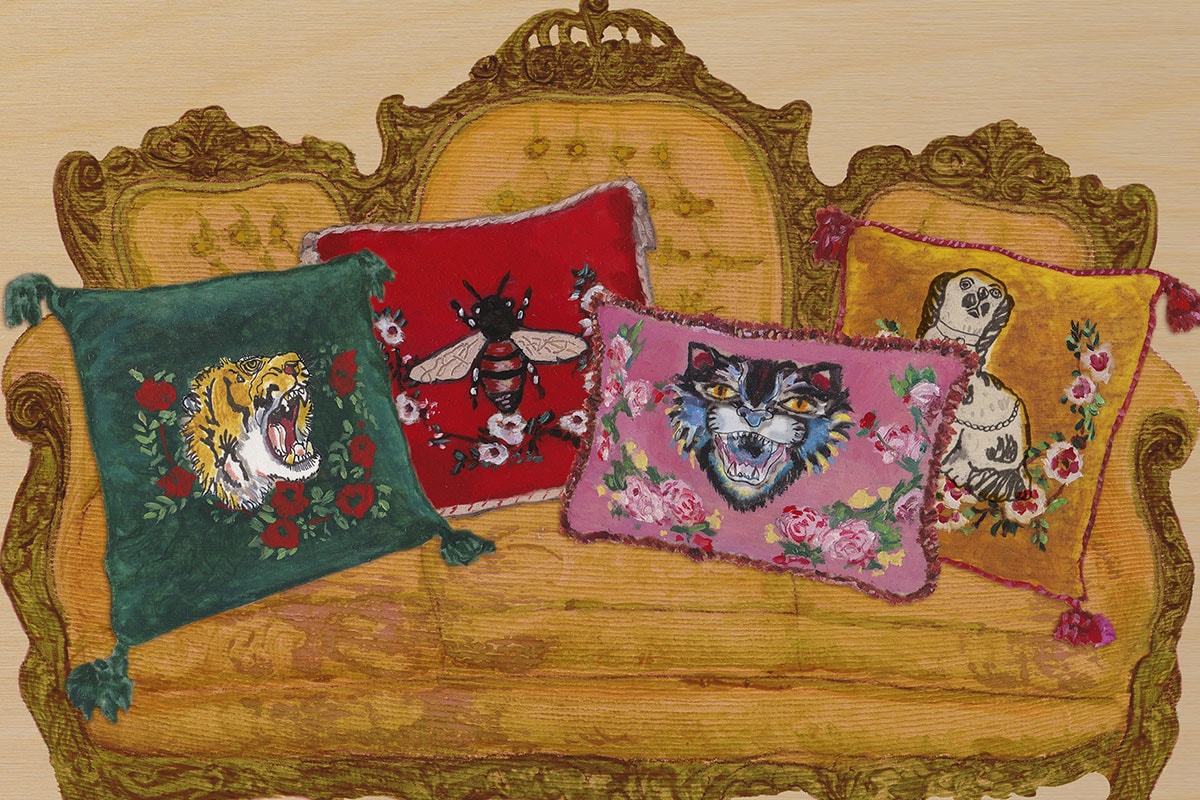 구찌 데코 가구 인테리어 베개 도자기 의자 테이블 커버 신상품