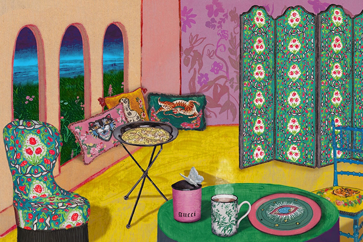 구찌 데코 가구 인테리어 베개 도자기 의자 테이블 커버 신상품